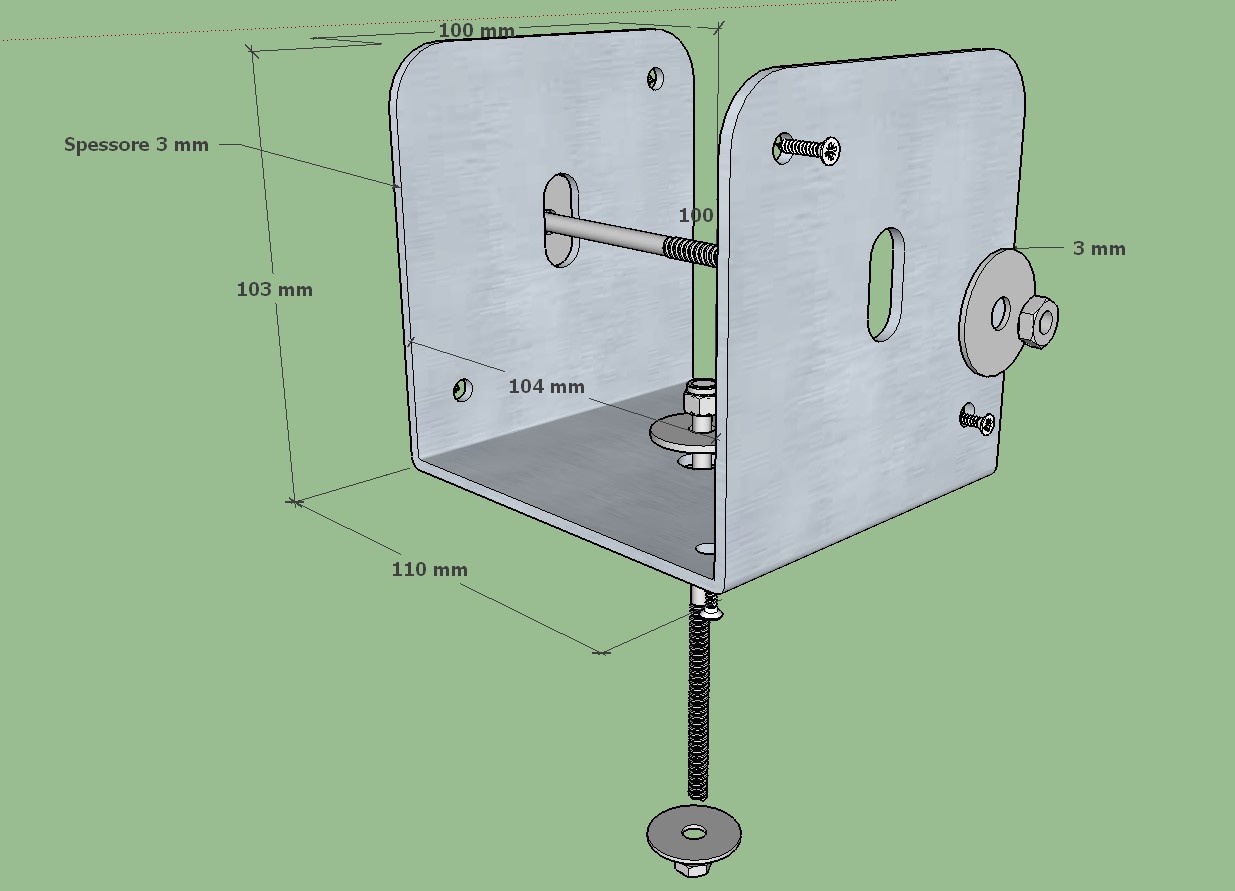 STAFFE PER STRUTTURE  PALI 100 X 100 MM