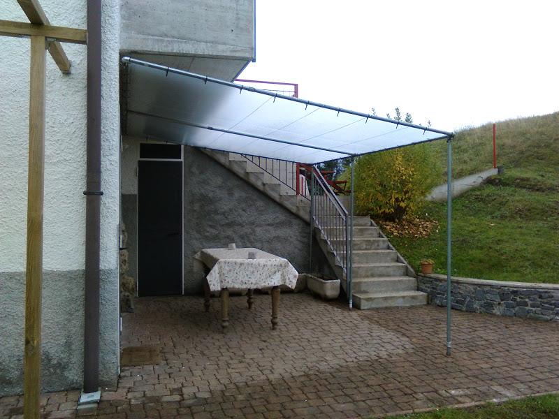 TELO TRASPARENTE TRAMATO OPACO PER STRUTTURA IN FERRO