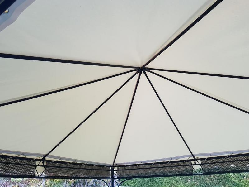 Fissaggio con corda spirale Gazebo a Piramide