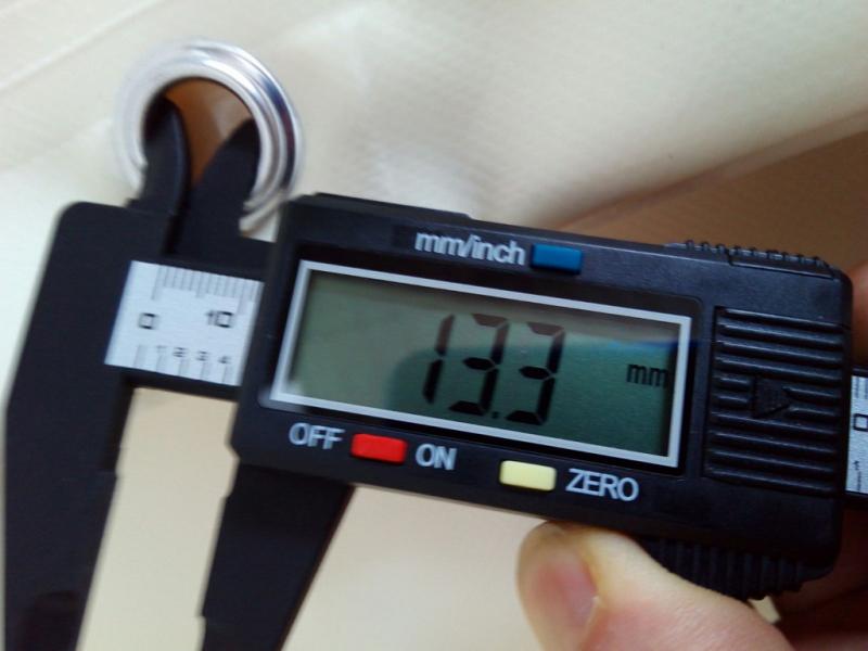DIAMETRO OCCHIELLO IN ALLUMINO STANDARD