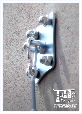 PIASTRA A MURO CON MOSCHETTONE